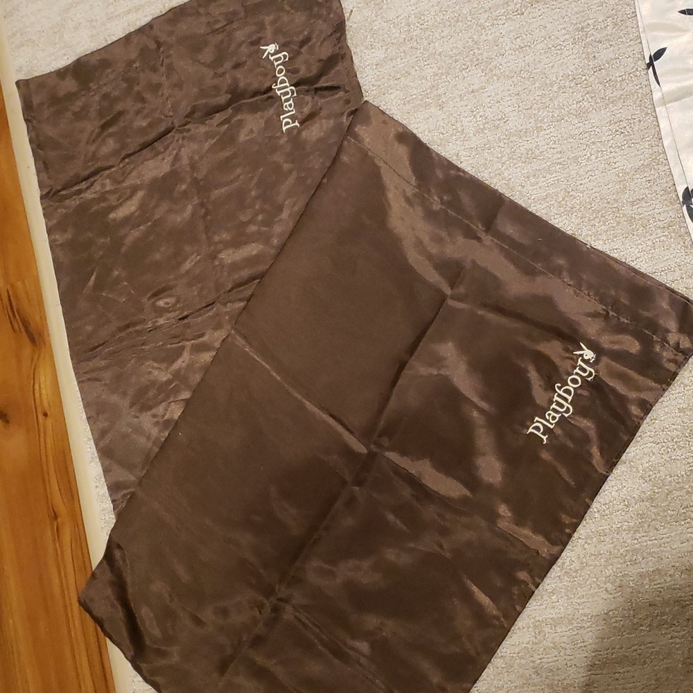 2 Vintage playboy bunny silk pillowcases